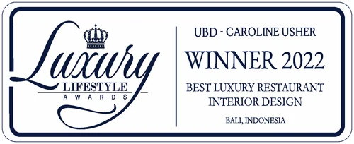 Luxury Lifestyle Awards, Winner 2022, Best Luxury Restaurant Interior Design, Bali Indonesia